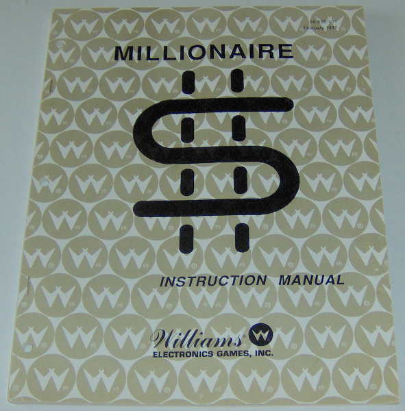 (image for) Williams Millionaire Instruction Manual